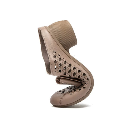 Bow-knot Breathable Perforated Slippers