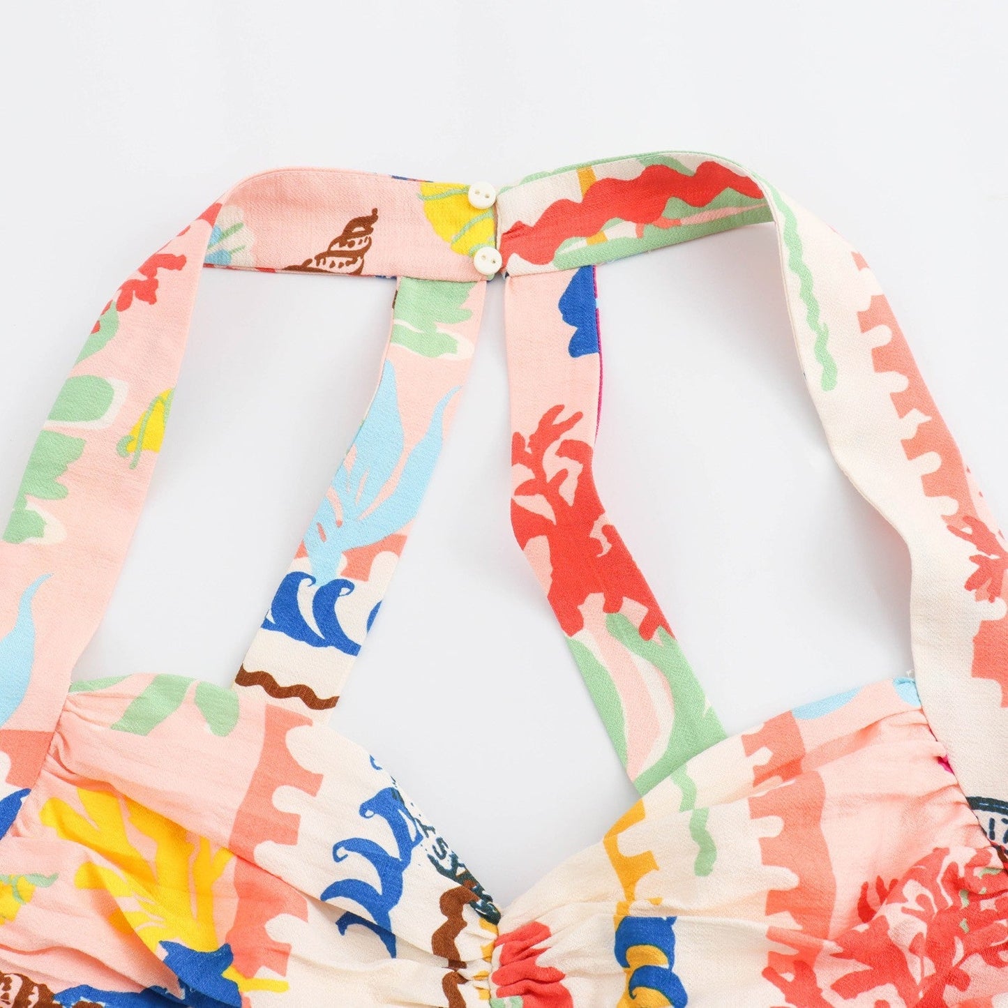 Vacation Printed Print Midi Maxi Skirt Set