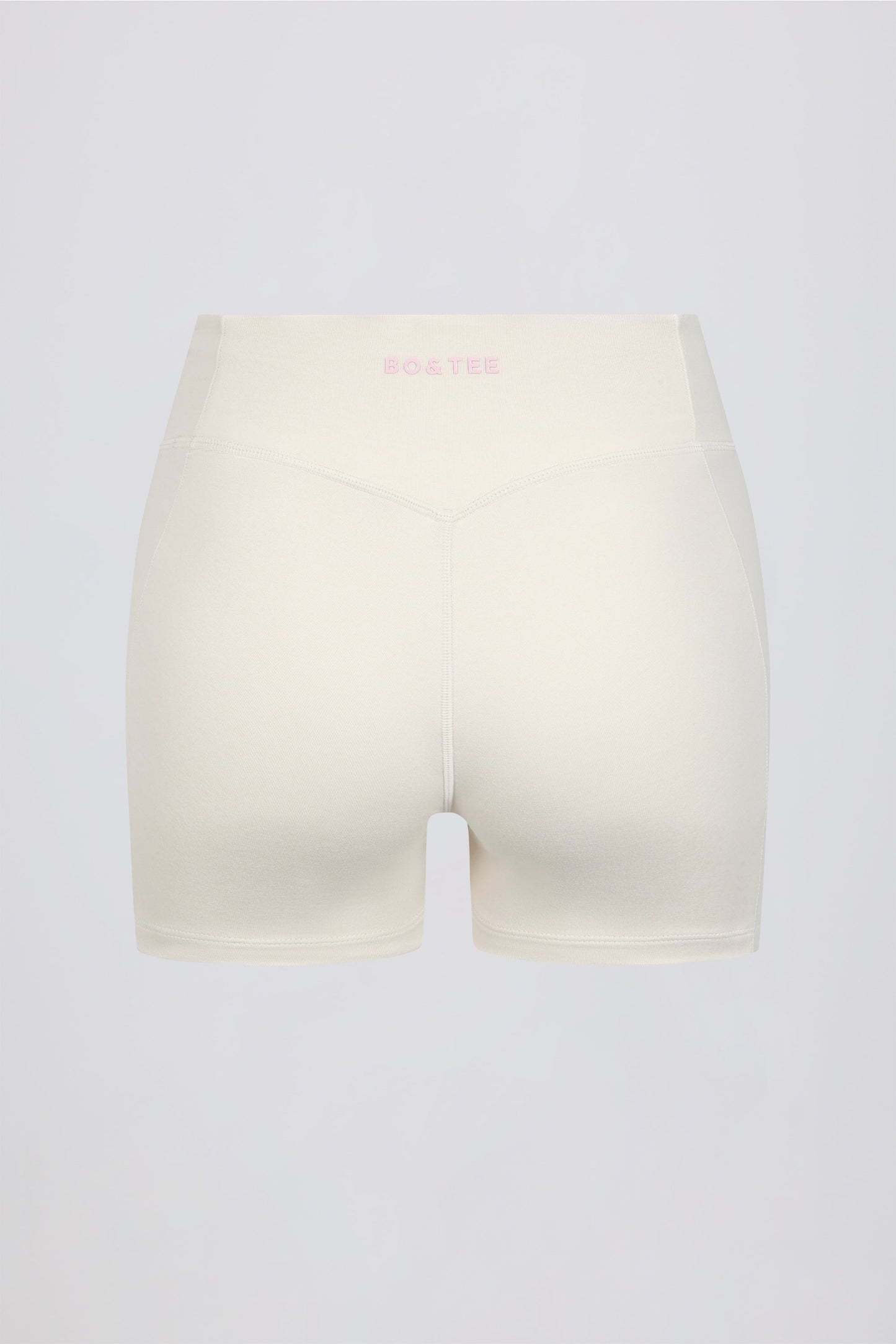 Ruched Mini Shorts in Vanilla
