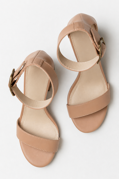 Eliya Block Heel in Nude